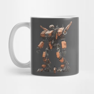 Big Red Mecha | Robot | Anime Mug